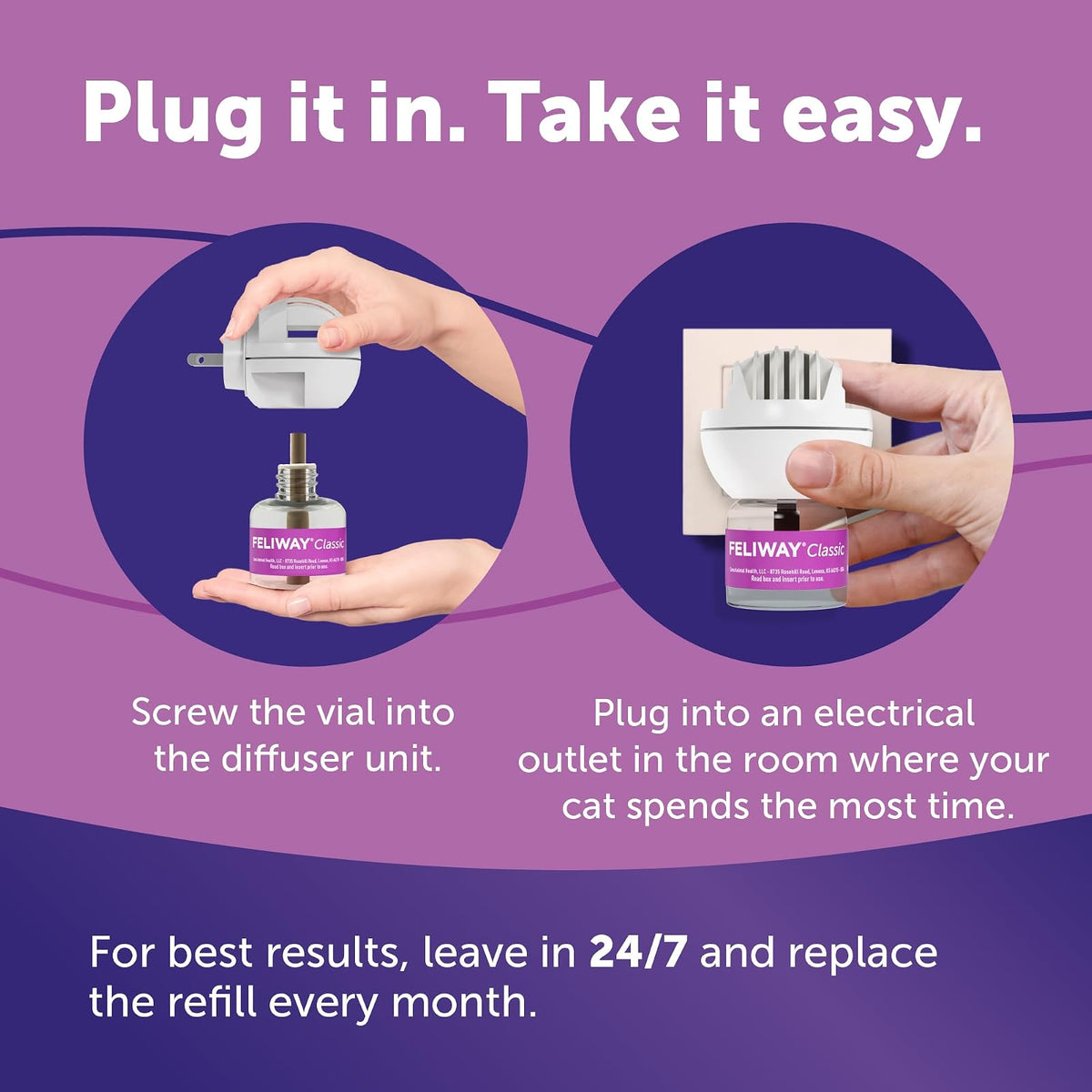 CEVA Animal Health C23850C Feliway Refill for 30 Days, 48ml