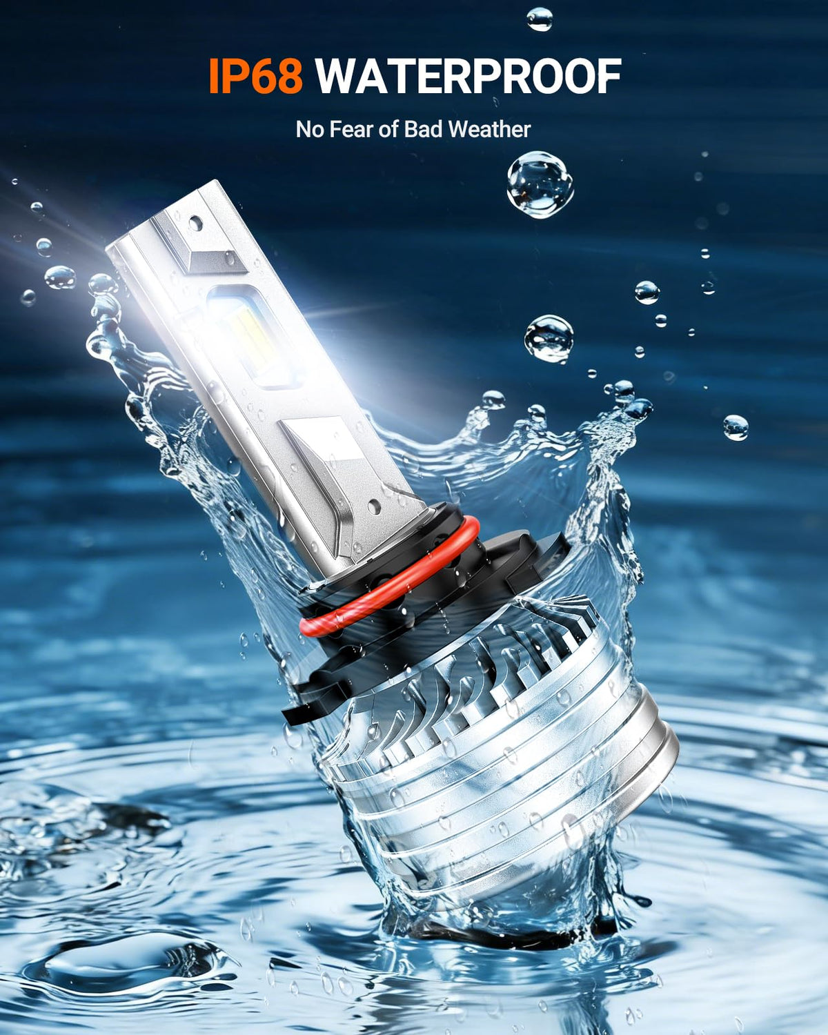 Sealight Focos LED H13/9008 6500 K Blanco Frío 55000 lm con Ventilador Paquete de 2