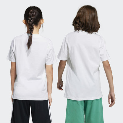 Adidas Camiseta Unisex de algodón Essentials Big Logo para niños (Manga Corta) (Paquete de 1)