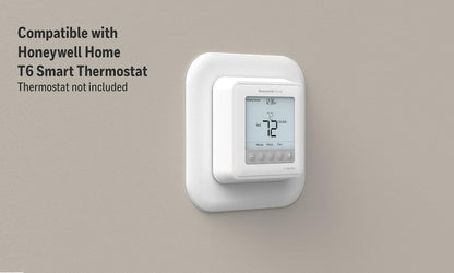 Honeywell Home - Placa de Cubierta Grande y Adaptador de Caja eléctrica para termostatos Serie T (THP2400A1080), Color Blanco