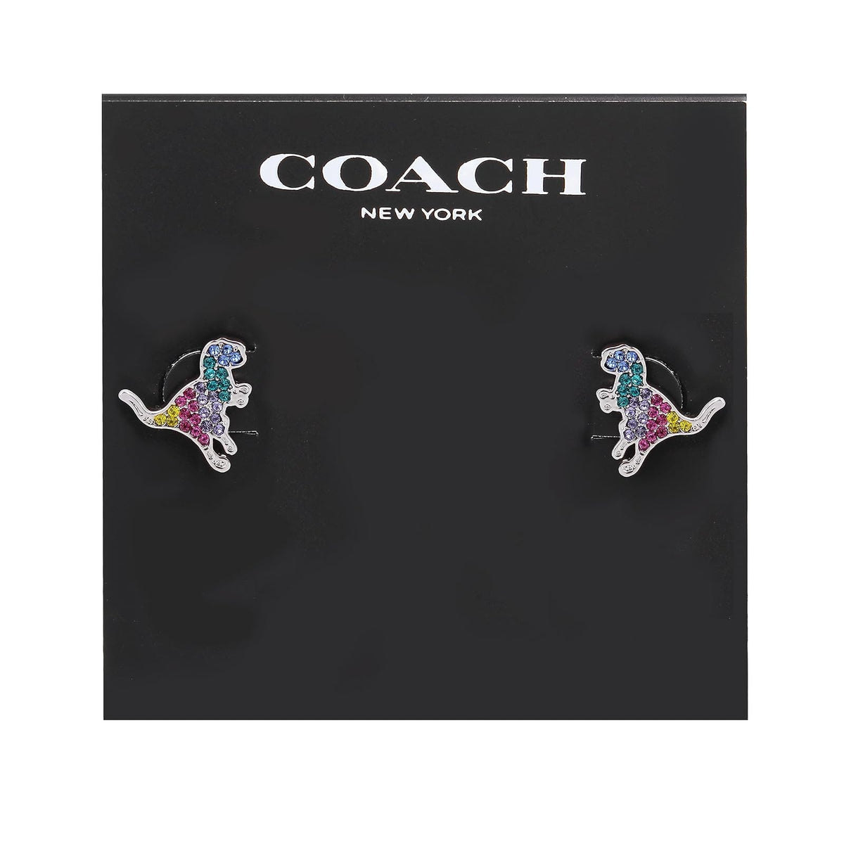 COACH Pave Rexy Stud Earrings