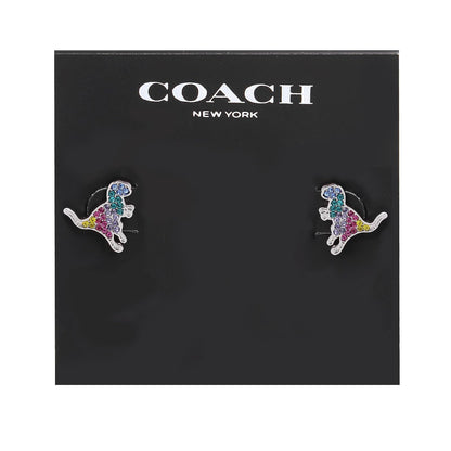 COACH Pave Rexy Stud Earrings