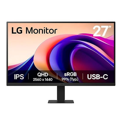 LG Monitor 27U631A-B QHD IPS (2560 x 1440) 27" Refresh Rate 100 Hz, Tiempo de Respuesta de 5 ms (GtG), Contrast Ratio: 1000:1