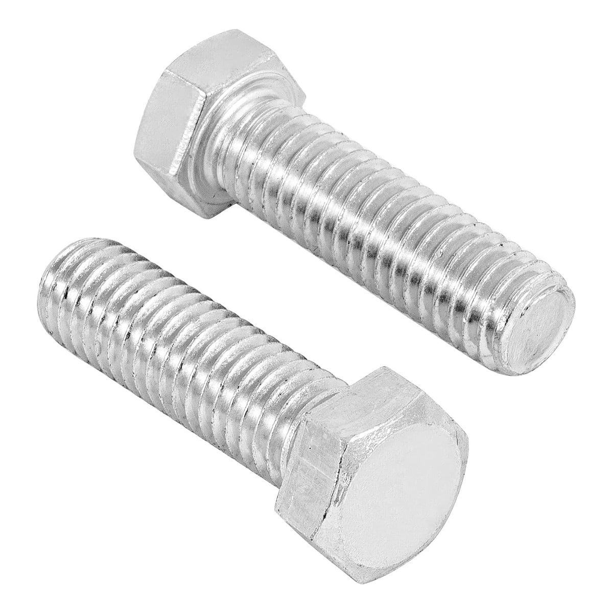 Fiero Tornillo Tipo Máquina Acero Galvanizado, Cabeza Hexagonal, 30 Piezas - 7 - 16 x 1 1 - 2"