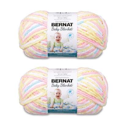 Bernat Baby Blanket Estambre Chenilla para Bebé - Paquete de 2 - PATTER DE PITTER
