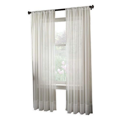 Curtainworks Soho Panel de Cortina Transparente, Tradicional, Blanco Winter, 59 by 63", 1