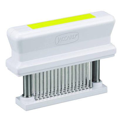 Jaccard 200348T, ablandador de carne duradero de 48 hojas con aguja afilada de acero inoxidable, artilugio de cocina para ablandar pollo, carne de res, cerdo, ternera, barbacoa, amarillo