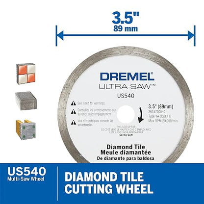 Dremel US540-01 Ultra-Saw - Hoja de diamante de 3.5 pulgadas, color blanco