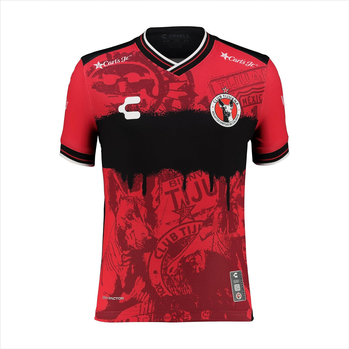 Charly Jersey Local Manga Corta para Niño - Extra Small - Rojo