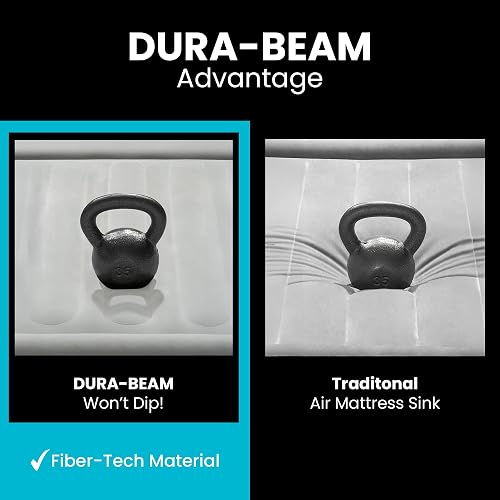Intex 64147ED Dura Beam - Cama de Aire clásica con Bomba Interna, tamaño matrimonial