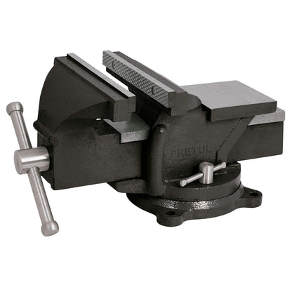 Pretul TB-5P, Tornillos de banco, hierro gris, base giratoria 360°, 5"
