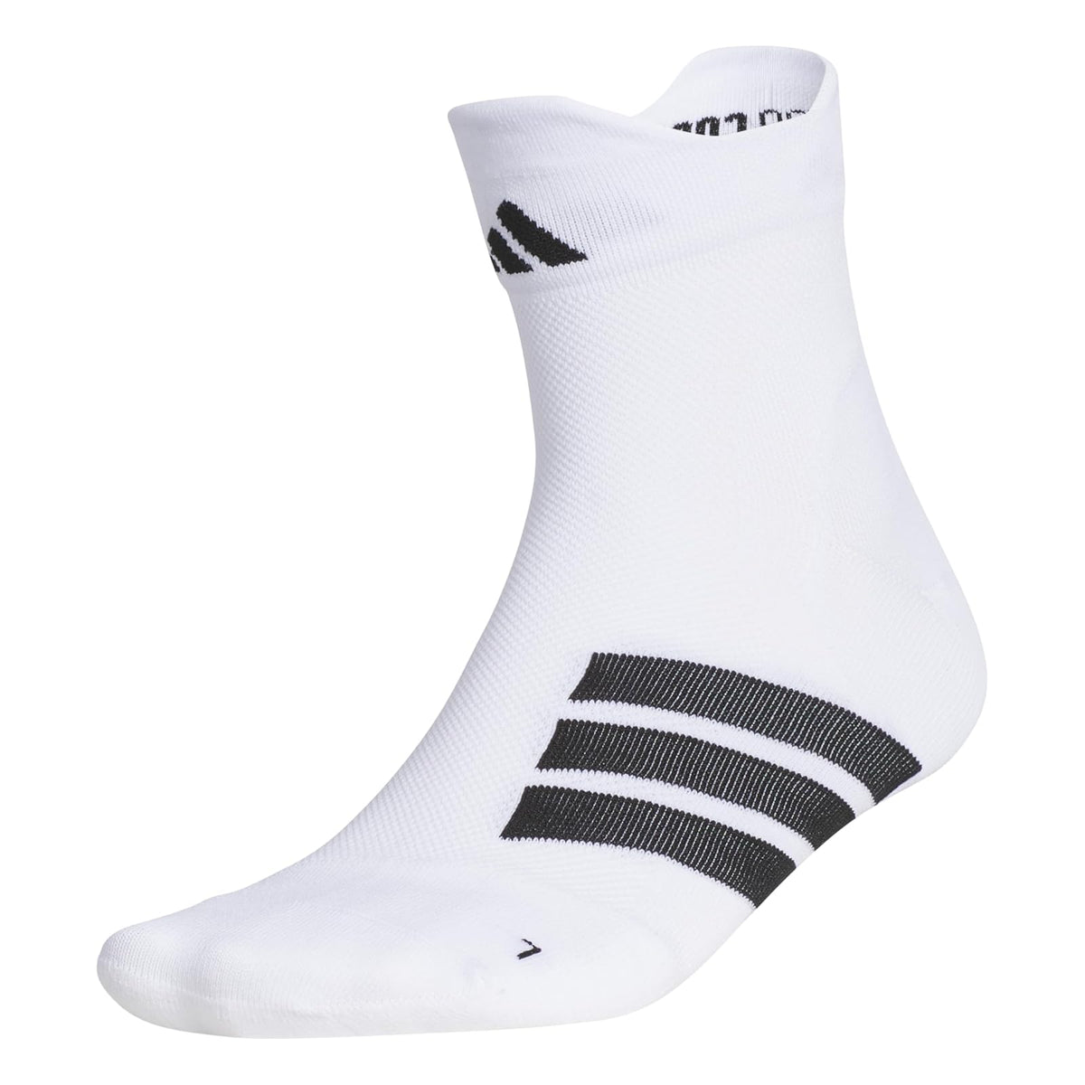adidas Adizero Calcetines de Cuarto para Correr Unisex - G - Cuarto - Blanco - Negro