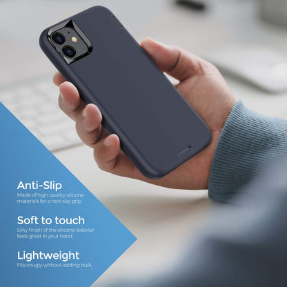 ORIbox - Carcasa de Silicona para iPhone 11 Pro, a Prueba de Golpes y caídas, Acabado Suave al Tacto del Exterior de Silicona