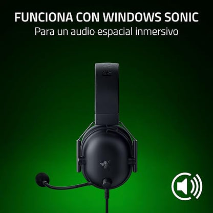 Razer V2 X Auriculares para Xbox: Diafragmas de 50mm - Micrófono Cardioide - Ligero - Almohadillas Aislantes de Ruido - para Xbox Series X, Series S, PS5, PC, 3.5mm - Negro