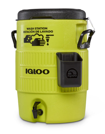 Igloo Hardsided Commerical Acid Green - Estación de Lavado Superior de Asiento de 10 galones