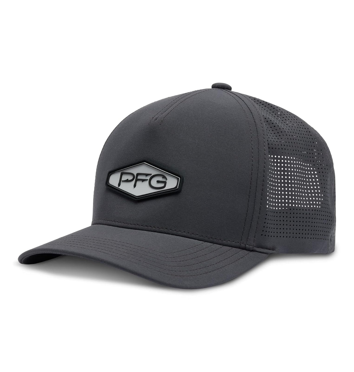 Columbia PFG Elite 3D Stretch Snap Back Gorra de Bola Unisex Adulto - Talla Única - Insignia de tiburón - ganchos
