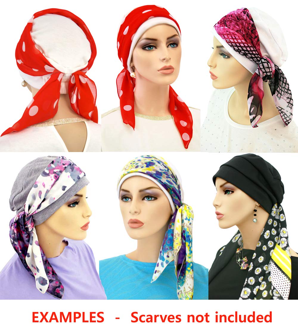 Hats for You Gorra con Lazo extraíble. Gorra de Calavera para Mujer