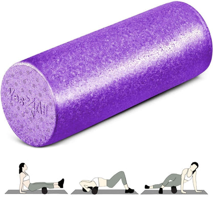 Yes4All Rodillo de Espuma EPP de Alta Densidad para Espalda - Morado - 18in