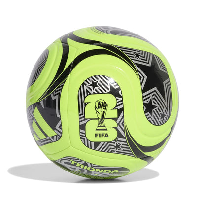 adidas Trionda Balón de Fútbol - Lucid Lemon - Black - Silver Metallic - 4