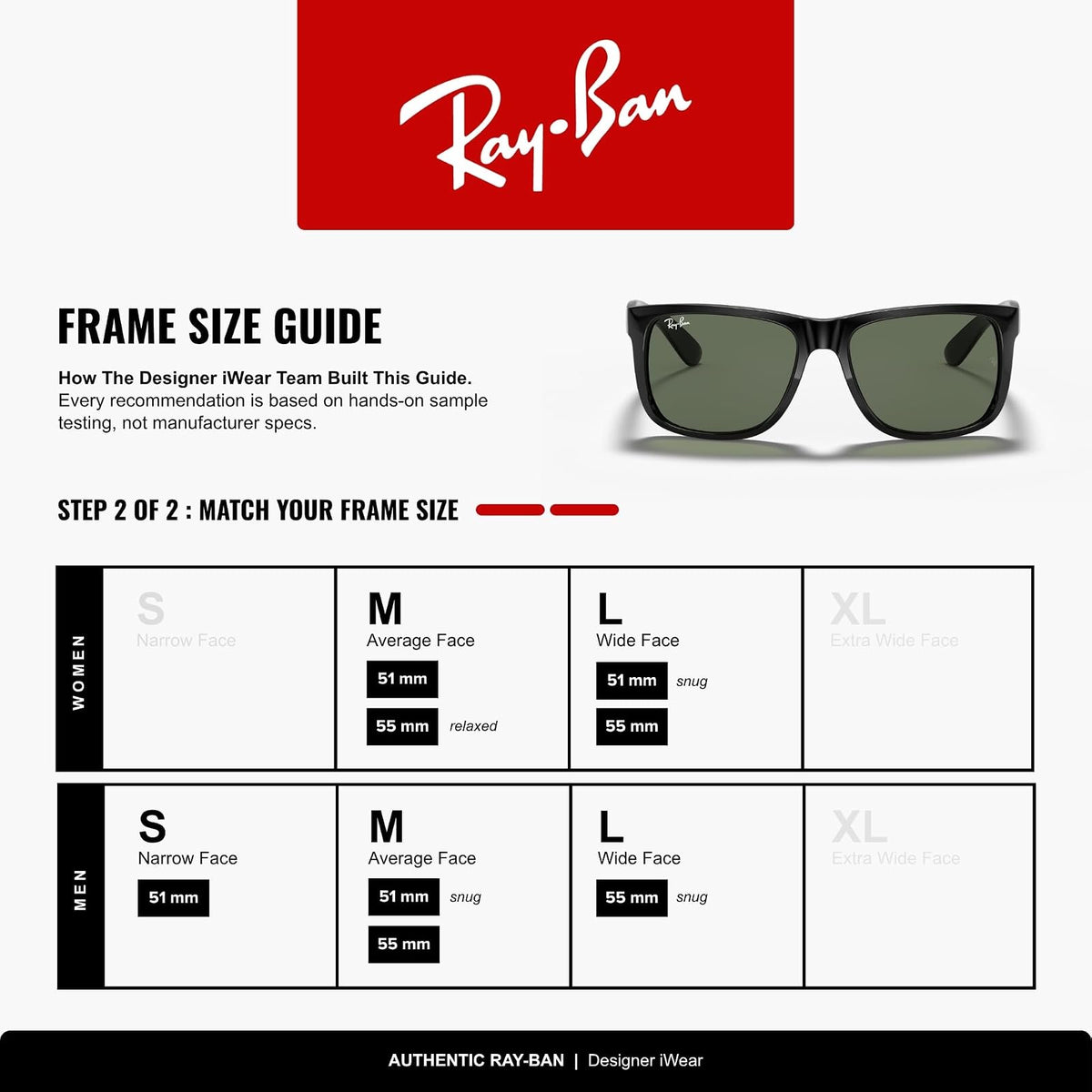 Ray-Ban RB4165 Justin Rectangular Sunglasses