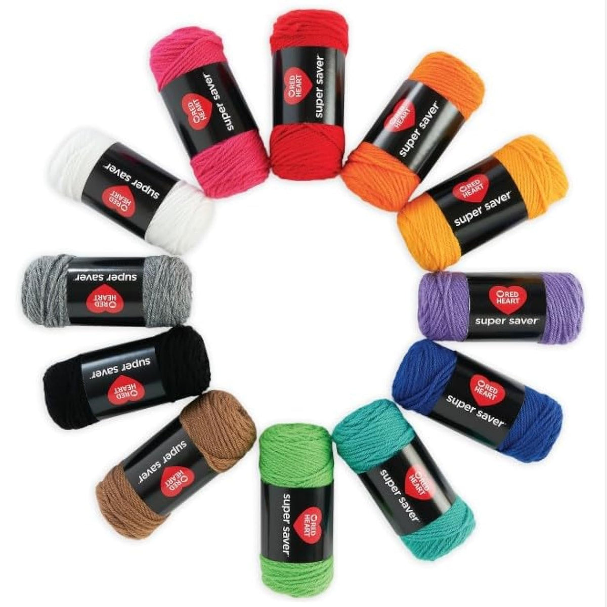 Red Heart Super Saver - Kit de manualidades para ganchillo y tejer y proyectos de Amigurumi