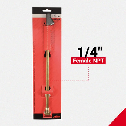Milton S-693-12 Portabrocas de Doble Cabeza de Alcance Extendido FNPT, Bronce