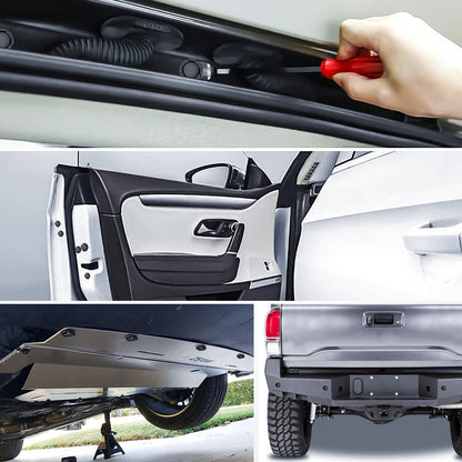 Nilight BL-71-A 100 Clips de Nailon Tipo Empuje 9 mm para Toyota con Removedor de Cierre