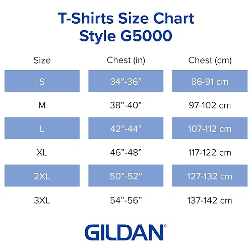 Gildan G5000 Camisetas de Algodón Pesado para Hombre