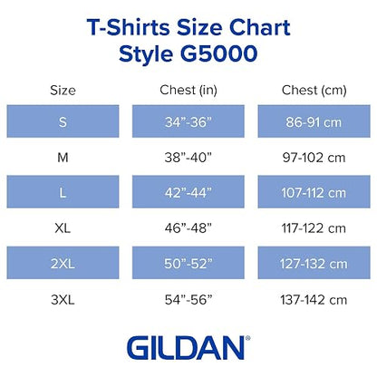 Gildan G5000 Camisetas de Algodón Pesado para Hombre