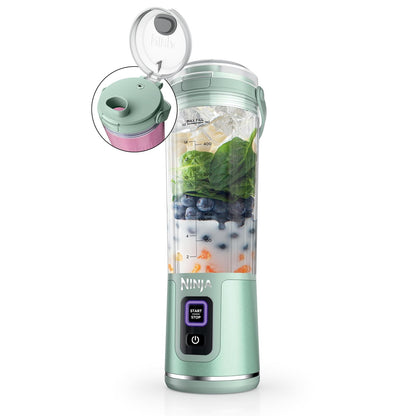 Ninja Blast Licuadora Portátil 18 oz Recargable USB-C - menta (Tinted Mint)