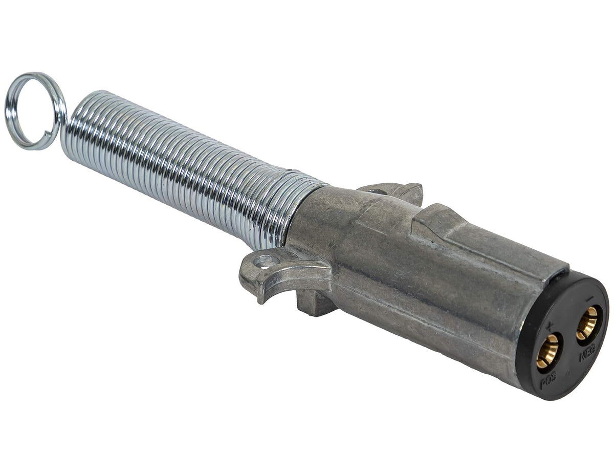 Buyers Products - Conector de Remolque de Zinc Fundido a presión de 2 vías, Lado del Remolque, pasadores horizontales con Resorte, TC2002, Silver