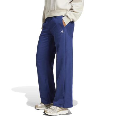 adidas Pantalón de Forro Polar Logo Pequeño Mujer - 2XL - Azul oscuro - Blanco