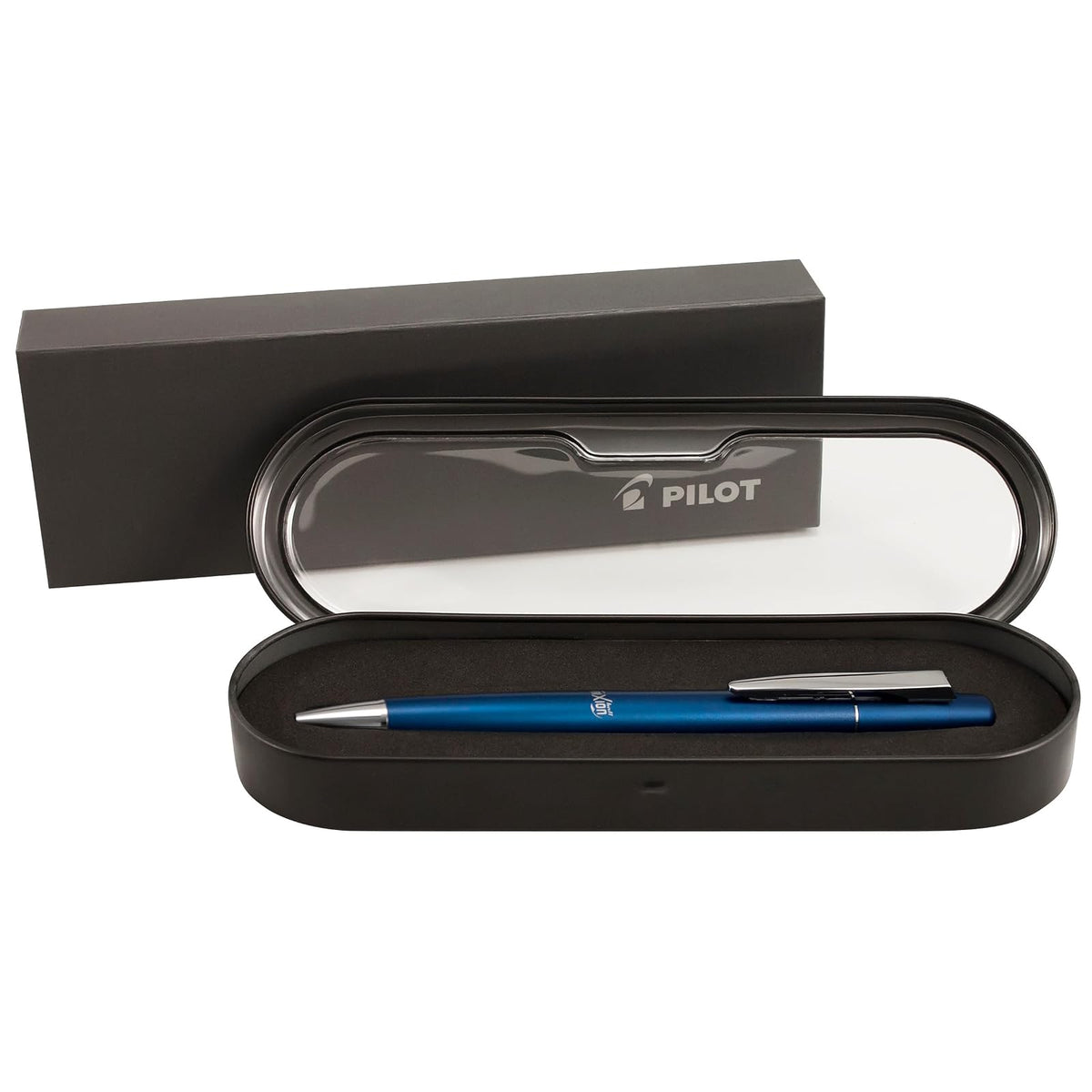 Pluma Roller Pilot FriXion LX 0.7 mm, Tinta Azul Borrable, Cuerpo Metálico color azul mate, Retráctil y Recargable