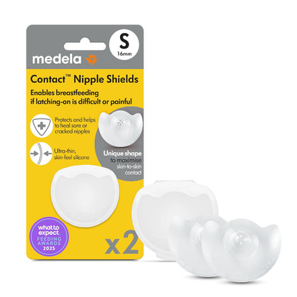 Medela Pezoneras Contact de Silicona 20 mm con Estuche, 2 Piezas - 16 mm