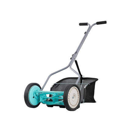 American Lawn Mower Company 1304-14GC Cortacésped con Carrete de Empuje de 5 Cuchillas de 14 Pulgadas con recogedor de zacate, Menta