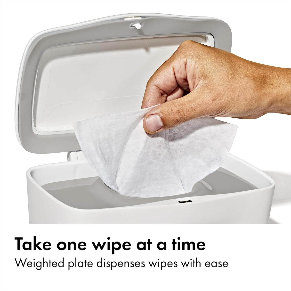 OXO Tot Perfect Pull, Dispensador para Toallitas Húmedas, Gris