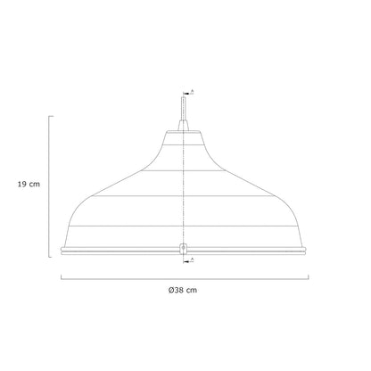 MAXXI MX-CL8034/CB MX-CL8034/CB, Negro-Cobre, Ø39xH13cm, pack of/paquete de 13