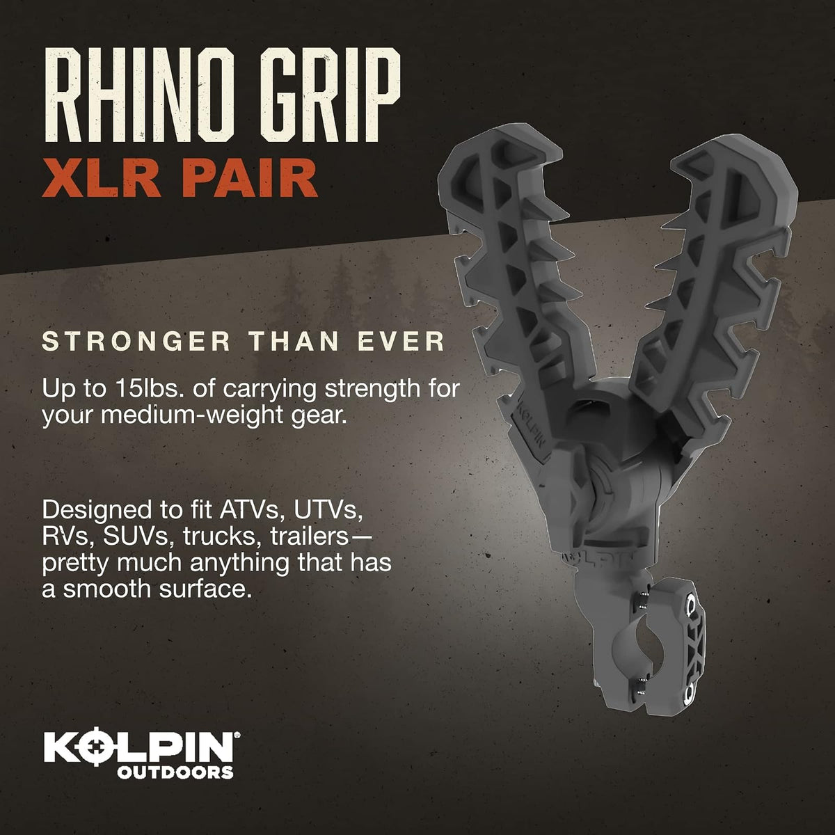 Kolpin Rhino Grip XLR Soporte de Barra para ATV/UTV, Negro
