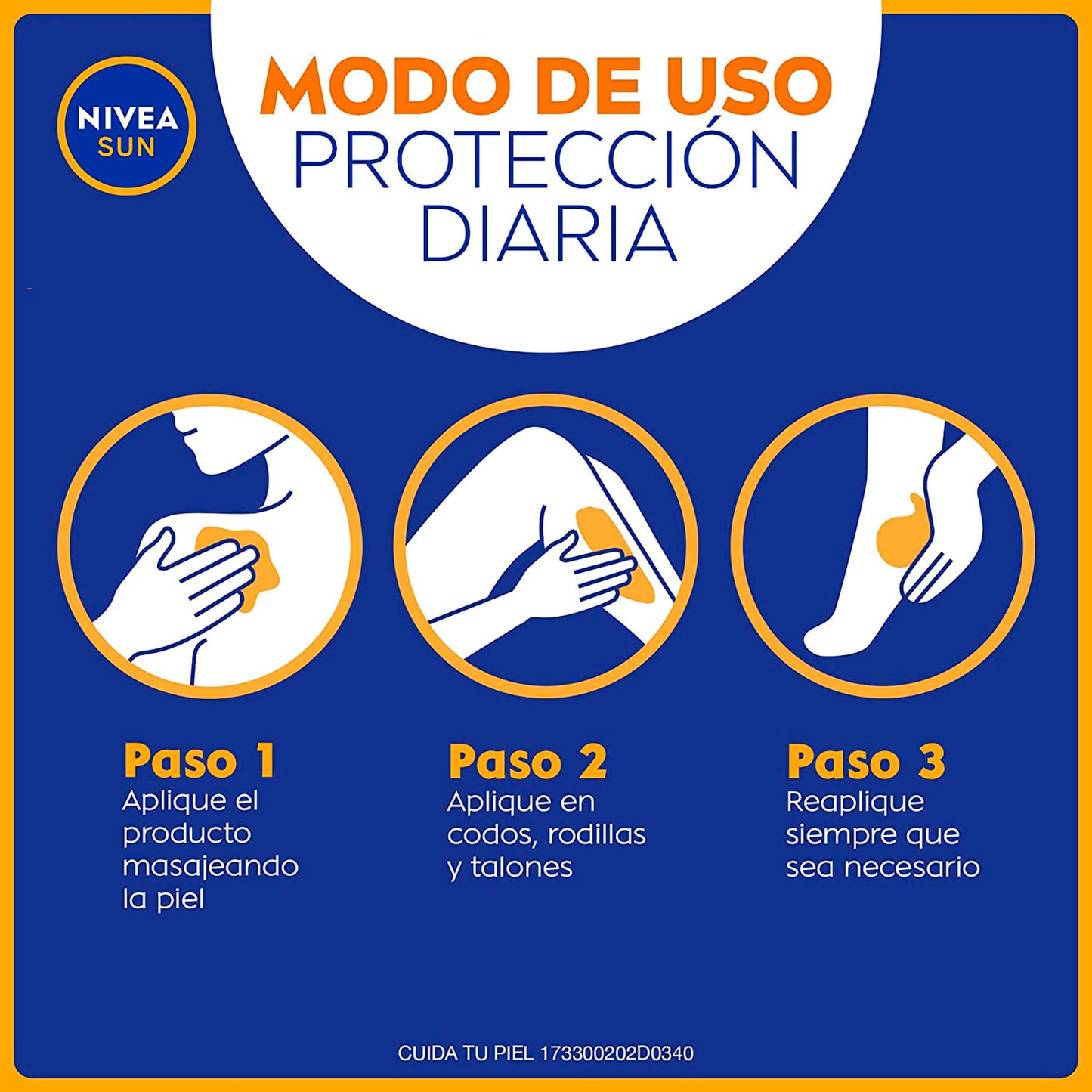 NIVEA SUN Nivea Sun Protect & Moisture Fps 30, color, 200 ml, pack of/paquete de