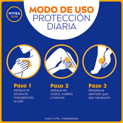 NIVEA SUN Nivea Sun Protect & Moisture Fps 30, color, 200 ml, pack of/paquete de
