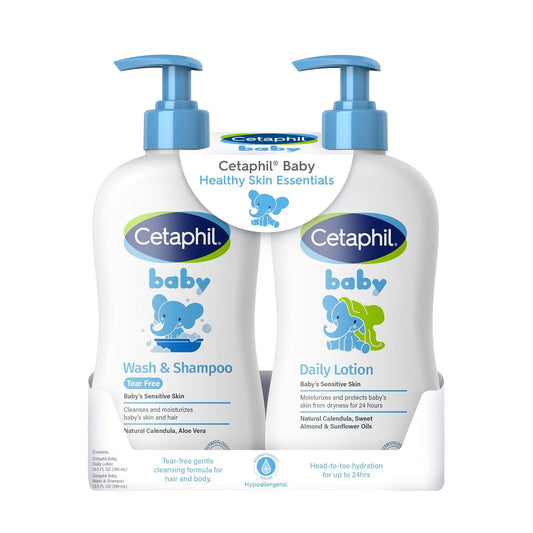 Cetaphil - Baby Wash Shampoo + Daily Lotion Pack 2, 399mL c/u