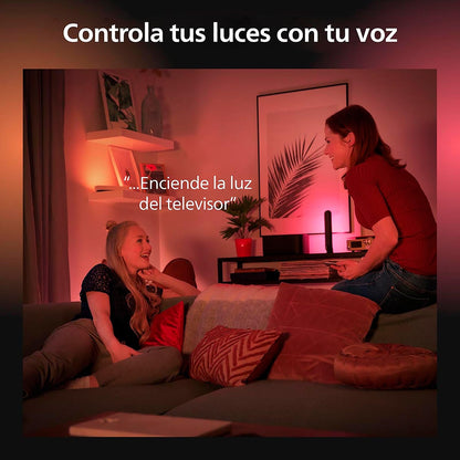 Philips Hue Barras Inteligentes Play Luz Multicolor LED - Paquete de 2 Compatible con Alexa