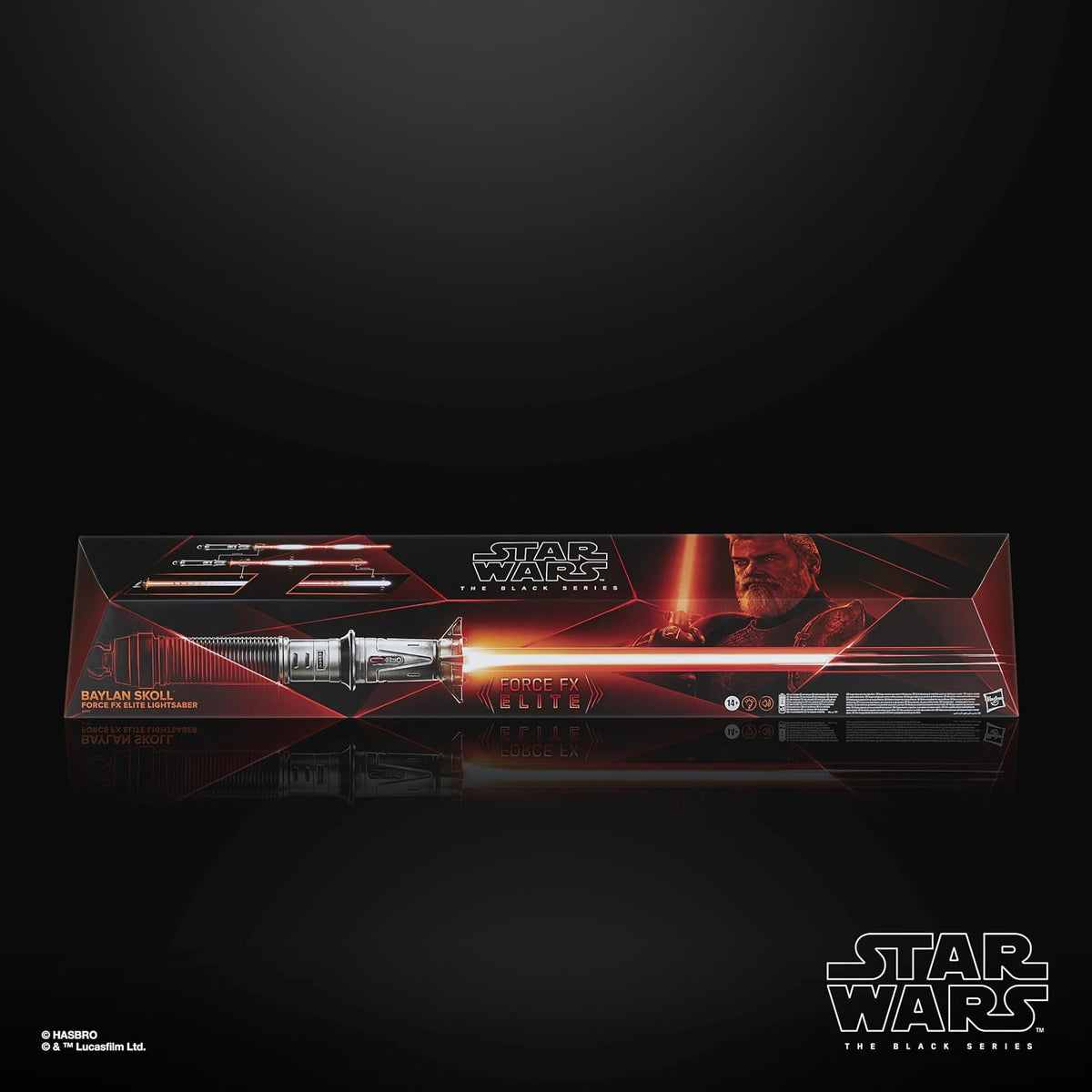 Star Wars Hasbro The Black Series Baylan Skoll - Espada Láser de Juguete Sable de Luz Force FX Elite para Adolescentes a Partir de 14 años