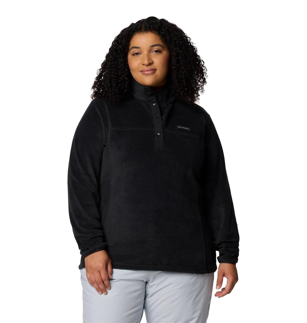 Columbia Benton Springs Suéter de Forro Polar Half Snap Mujer - M - Negro