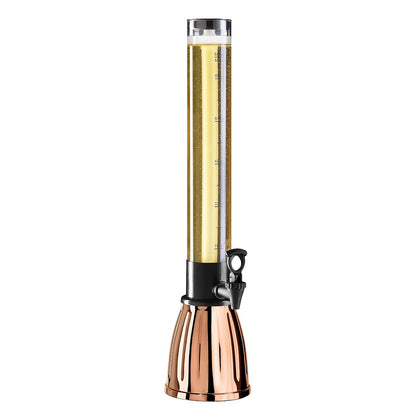 Oggi Torre Dispensadora de Bebidas con Espiga EZ-Pour 3 Cuartos - Beer Dispenser Copper - Acero inoxidable