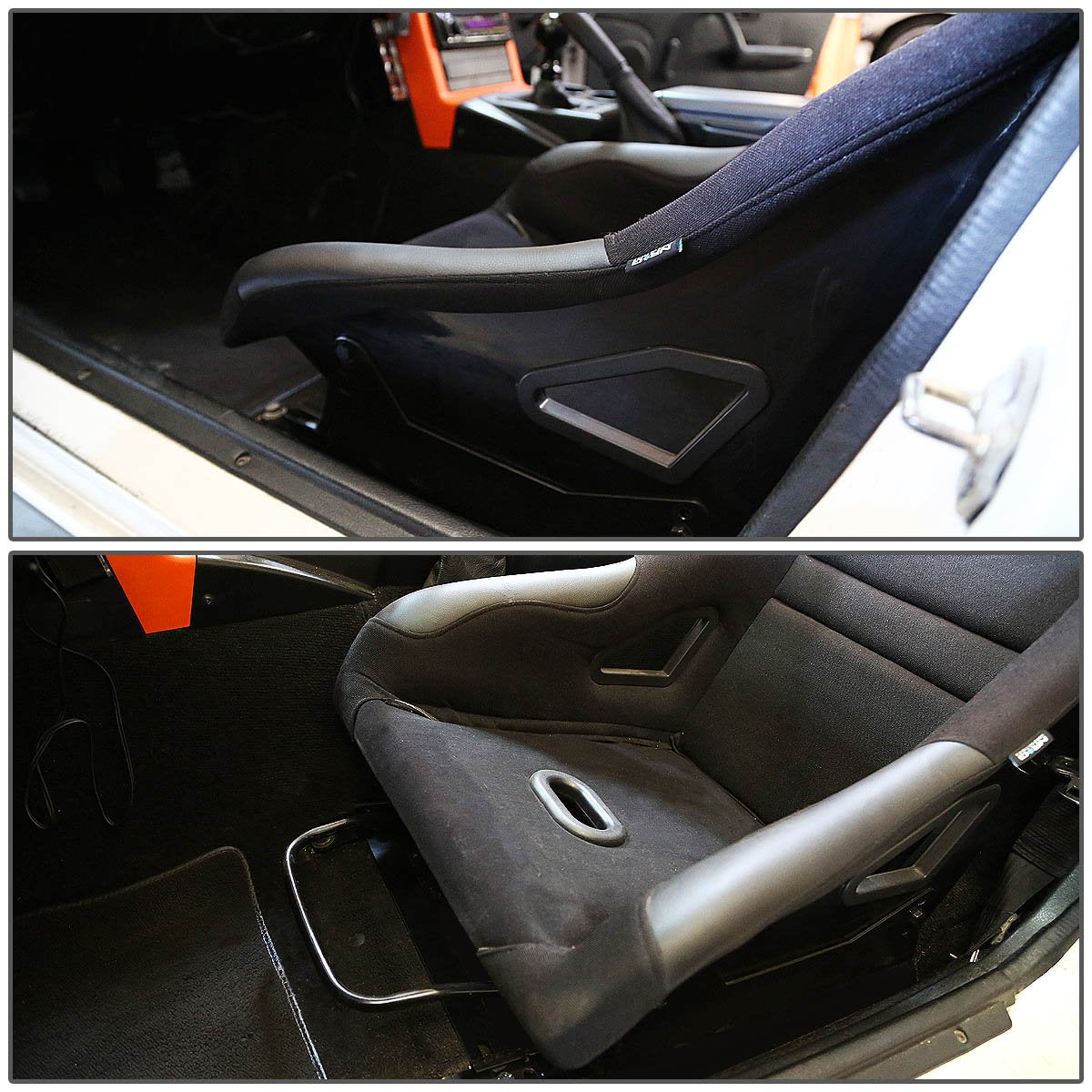DNA MOTORING Par de Soportes de Montaje Bajo para Asiento de Cubeta para Mazda Miata 90-97, Negro, SBK-LM-MM89