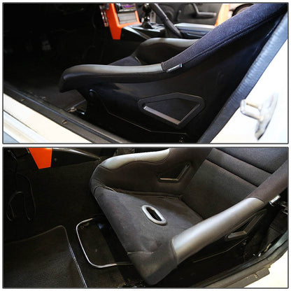 DNA MOTORING Par de Soportes de Montaje Bajo para Asiento de Cubeta para Mazda Miata 90-97, Negro, SBK-LM-MM89