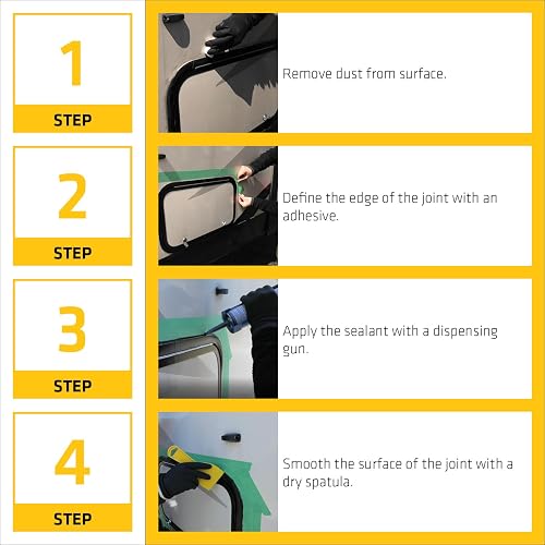 Sika - Adhesivo/Sellador de Poliuretano - Sikaflex 221 - Fácil de aplicar en una gran variedad de superficies como metal, madera y plástico - Resistente a la interperie - Negro - Cartucho 300 ml