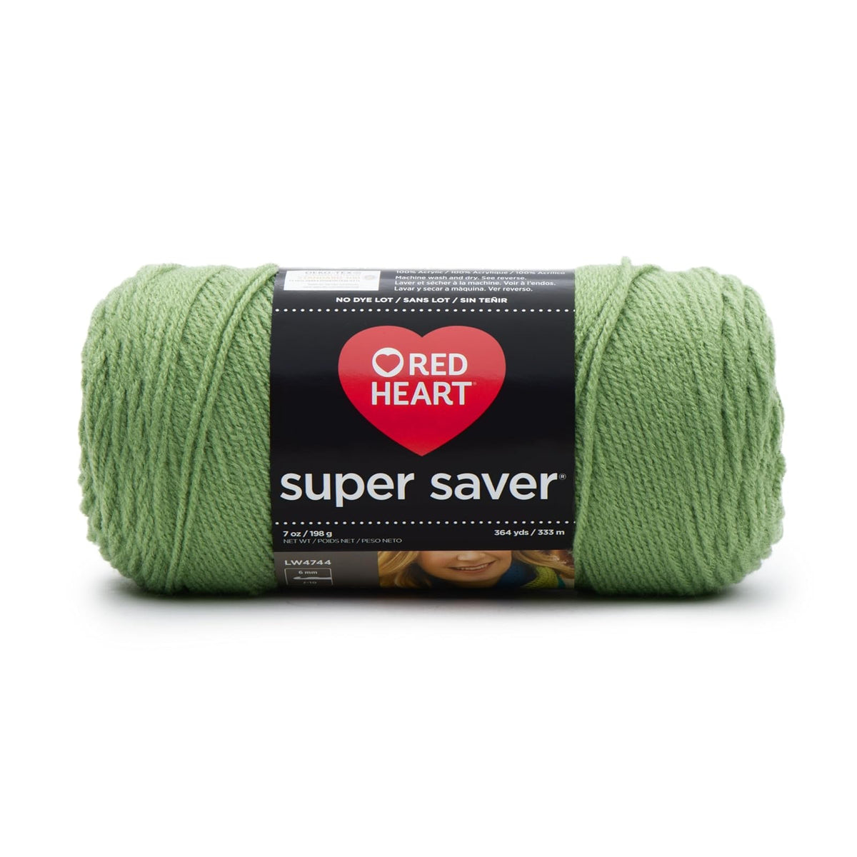 Red Heart Estambre Acrílico Peso Medio Categoría 4 - Tea Leaf - Sólido