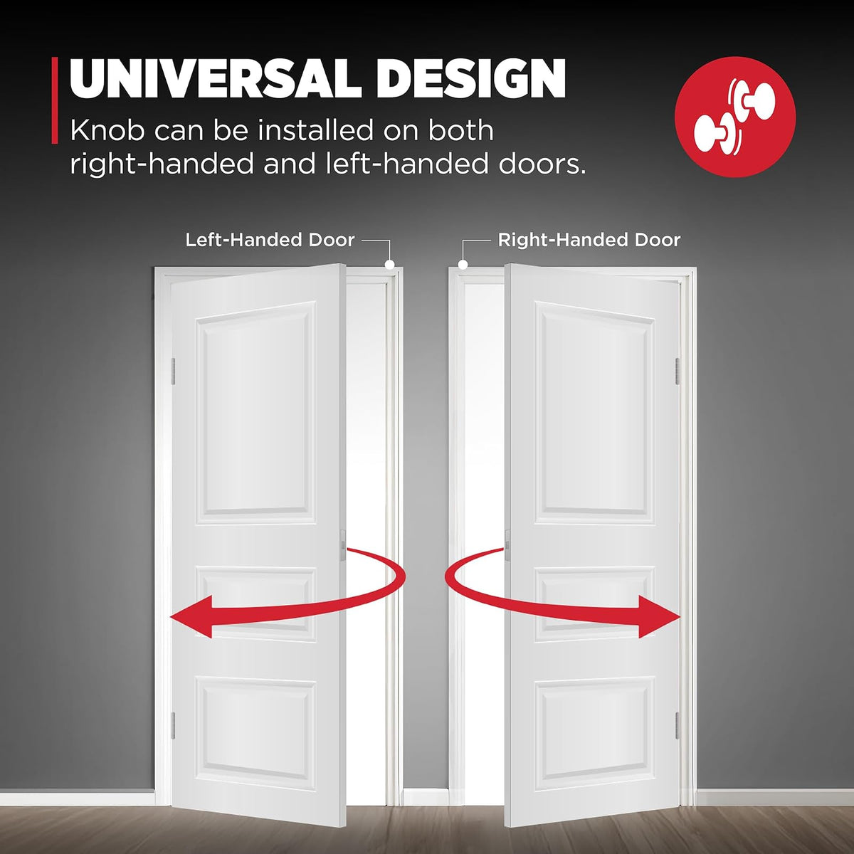 Kwikset Maven - perilla de puerta de privacidad interior con cerradura, manija de puerta cuadrada para baño y recámara, perilla de puerta sin llave negro mate, con protección Microban